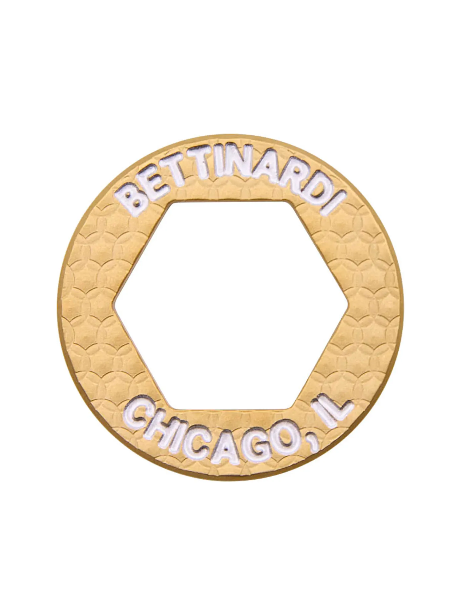 Bettinardi Ball Markers|Divot Tools|Bettipalooza Open Hex Ball Marker - Brass