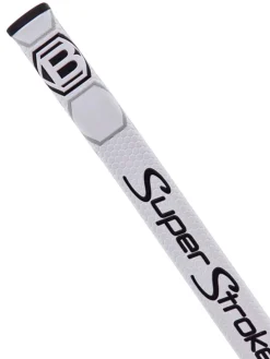 Bettinardi Putter Grips|Hex B SuperStroke Traxion Flatso 1.0 Putter Grip - White/Grey/Black