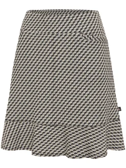 Birdee Sport Skorts & Dresses|Women's Cosmic Wave 18" Skort - White/Black