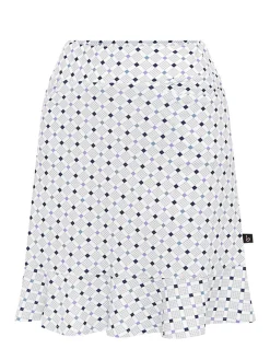 Birdee Sport Skorts & Dresses|Women's Pyramid Wave 18" Skort - White/Crystal