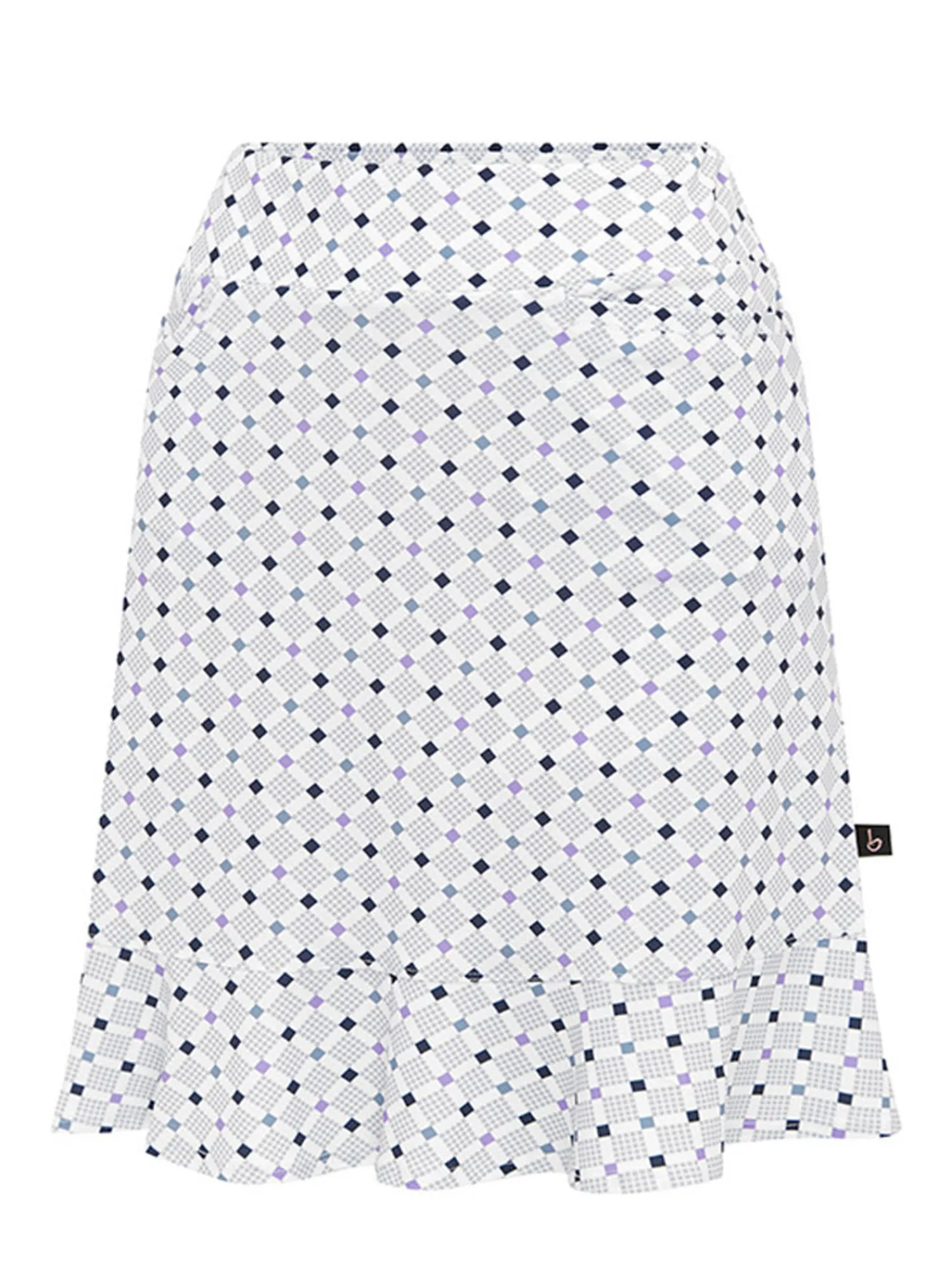 Birdee Sport Skorts & Dresses|Women's Pyramid Wave 18" Skort - White/Crystal