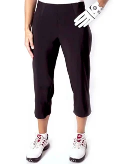 Birdee Sport Shorts|Women's Techno Slide On Capri - Black