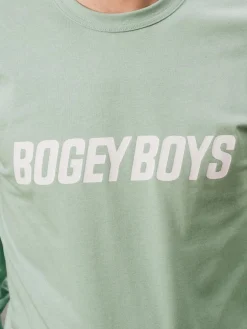 Bogey Boys Shirts|Bold Logo Longsleeve T-Shirt - Fair Green