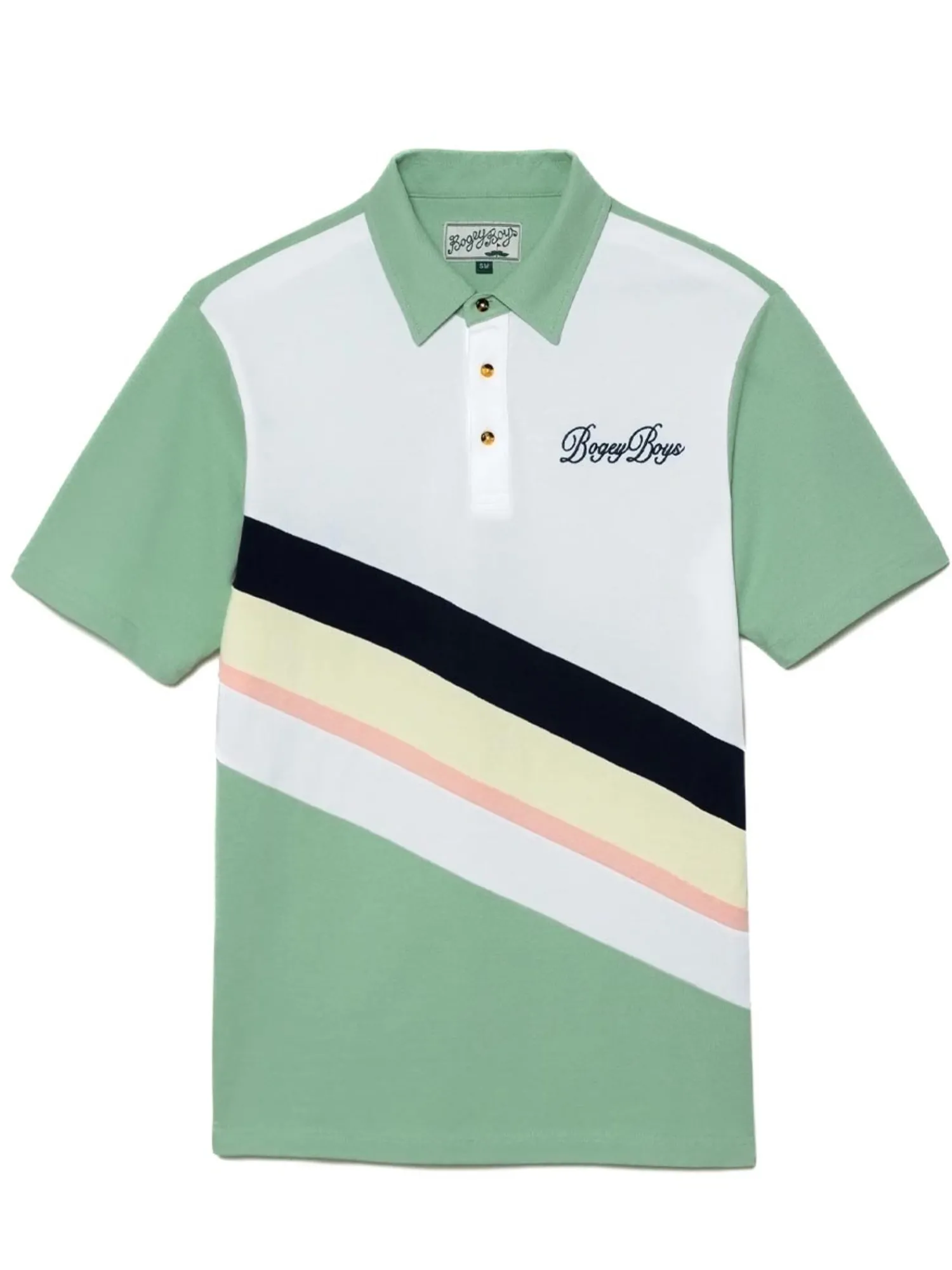 Bogey Boys Shirts|Diagonal Polo - Fair Green