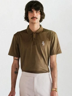 Bogey Boys Shirts|Essential Athletic Polo - Bogey Brown
