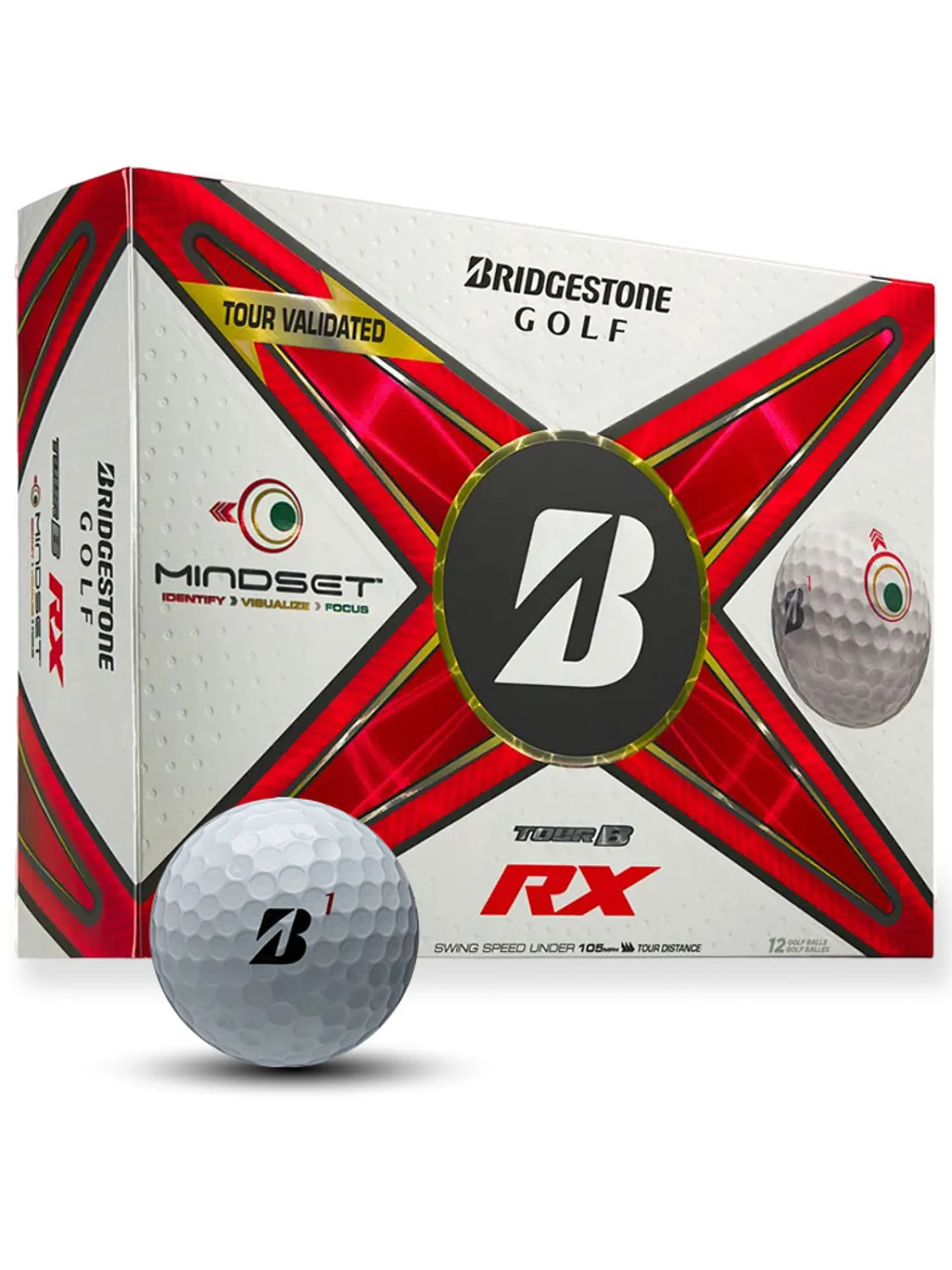 Bridgestone New Golf Balls|TOUR B RX MindSet Golf Balls