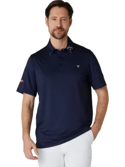 Callaway Shirts|3 Chev Odyssey Tour Polo - Peacoat