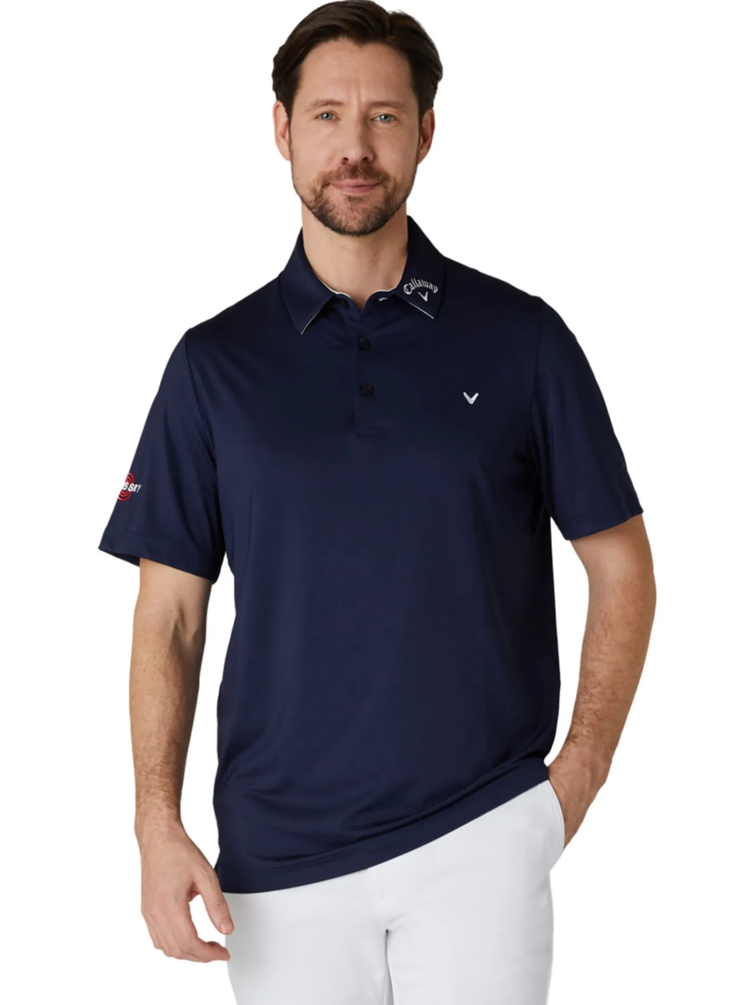 Callaway Shirts|3 Chev Odyssey Tour Polo - Peacoat