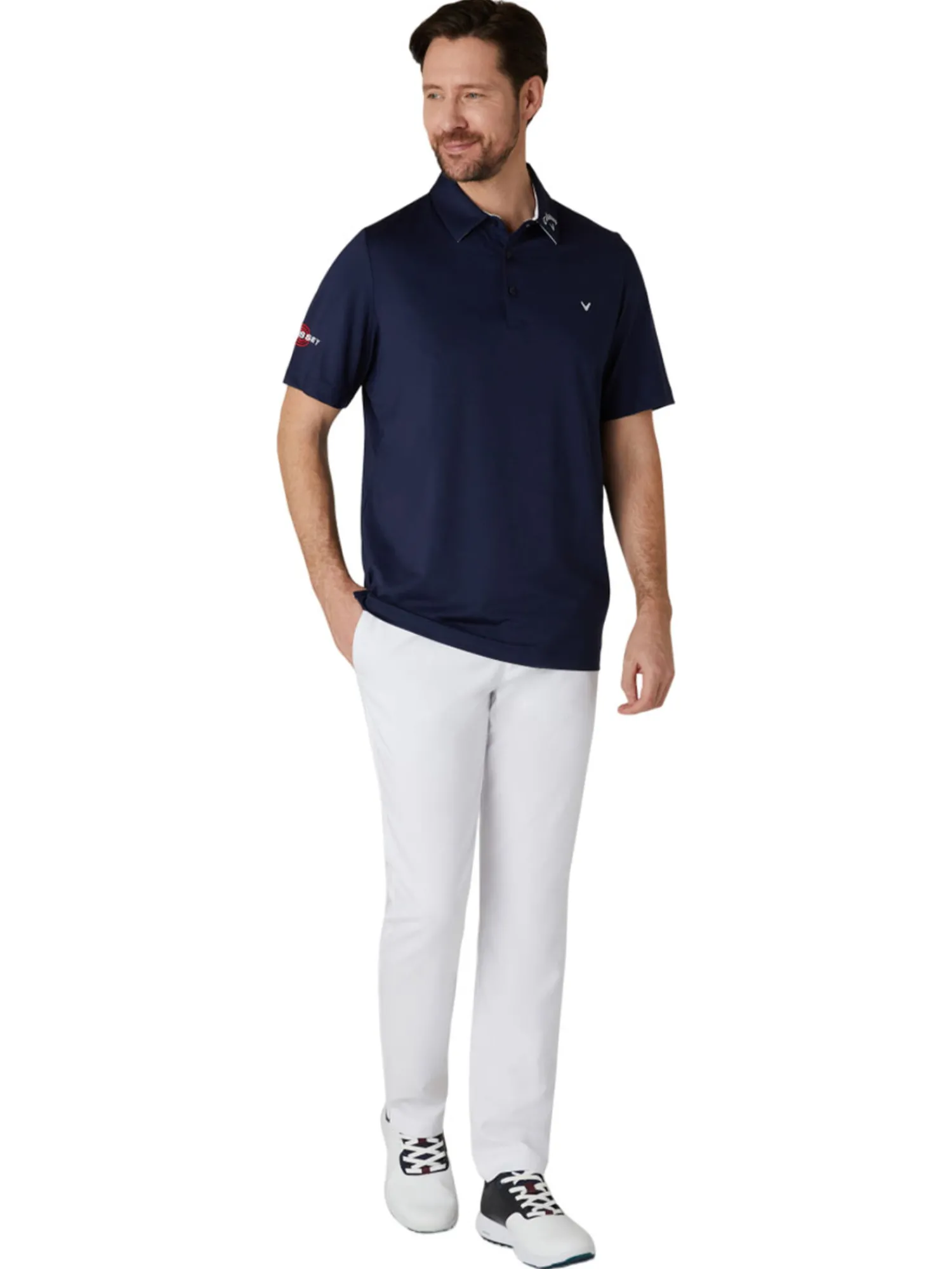 Callaway Shirts|3 Chev Odyssey Tour Polo - Peacoat