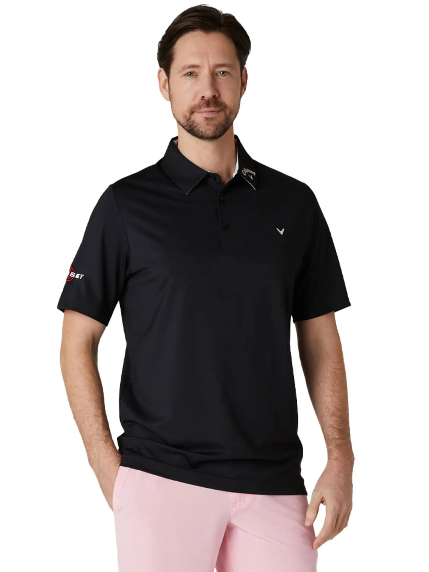 Callaway Shirts|3 Chev Odyssey Tour Polo - Caviar
