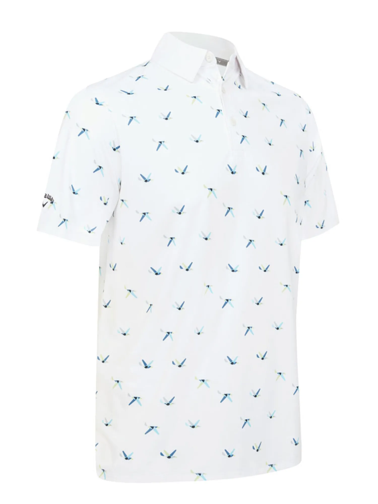 Callaway Shirts|All Over Birdie Polo - Bright White