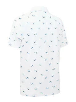 Callaway Shirts|All Over Birdie Polo - Bright White