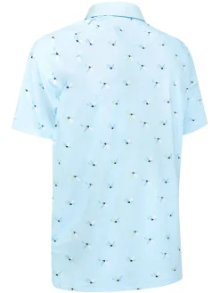 Callaway Shirts|All Over Birdie Polo - Arctic Paradise