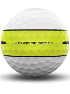 Callaway New Golf Balls|Chrome Soft 360 Yellow Stripe Golf Balls