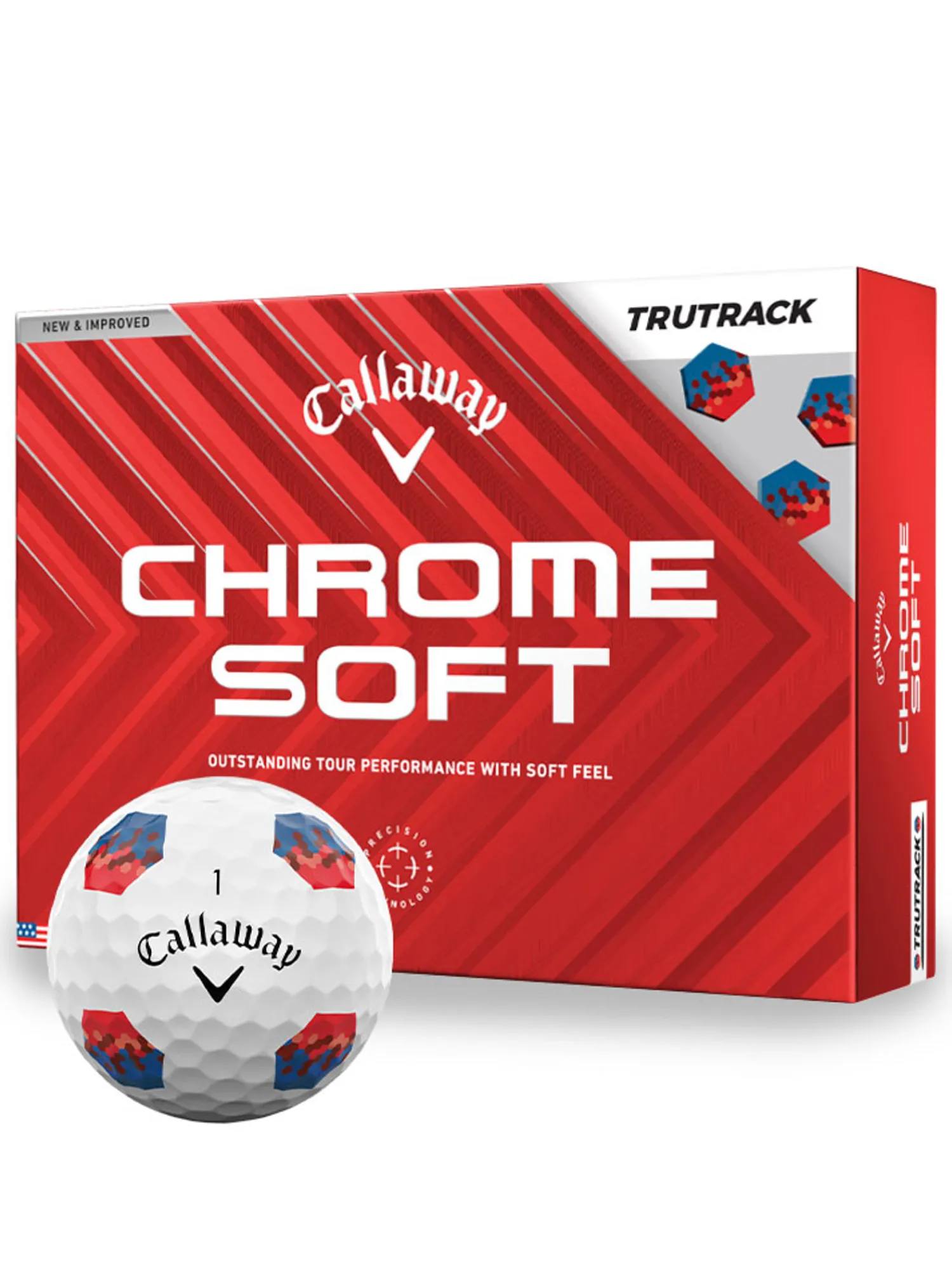 Callaway New Golf Balls|Chrome Soft TruTrack 2024 Golf Balls