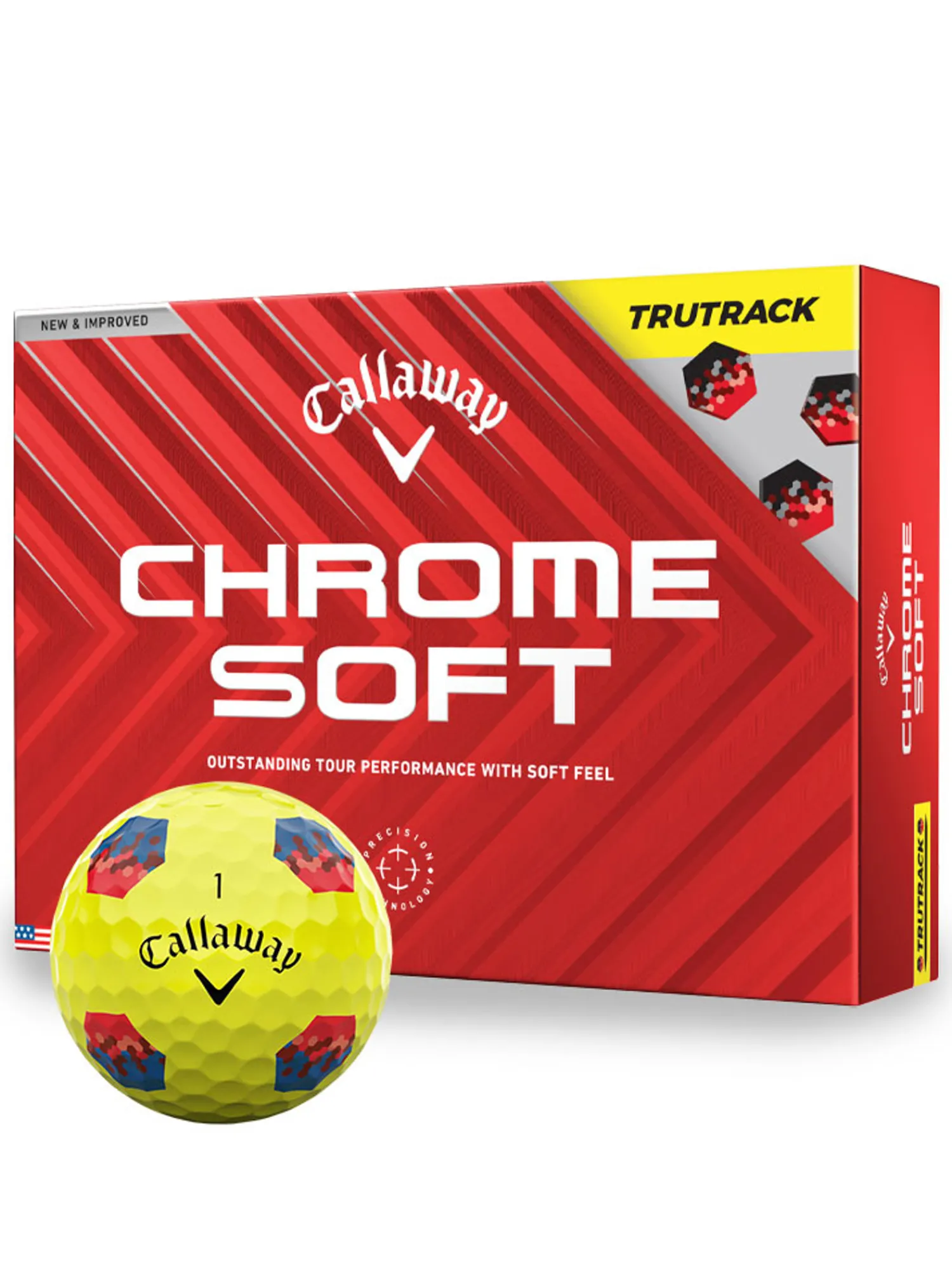 Callaway New Golf Balls|Chrome Soft TruTrack 2024 Golf Balls