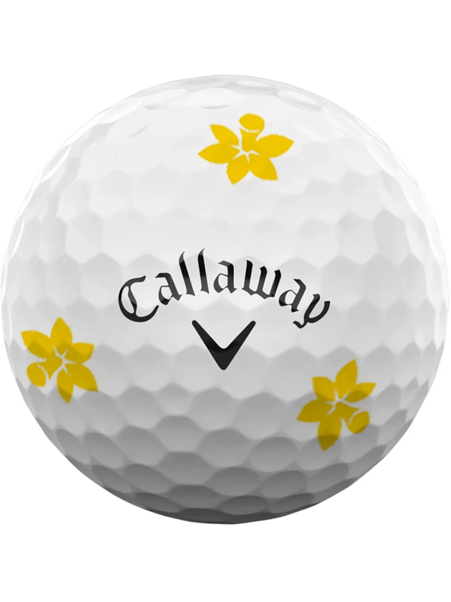 Callaway New Golf Balls|Chrome Tour Truvis Golf Balls - Daffodil