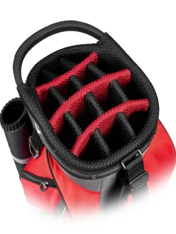 Callaway Cart Bags|Clearance Bags|Forrester 19 Cart Bag - Red/Titanium/Silver