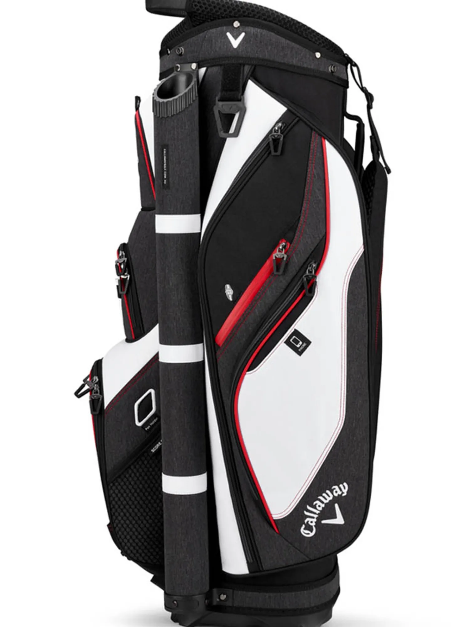 Callaway Cart Bags|Clearance Bags|Forrester 19 Cart Bag - White/Black/Red