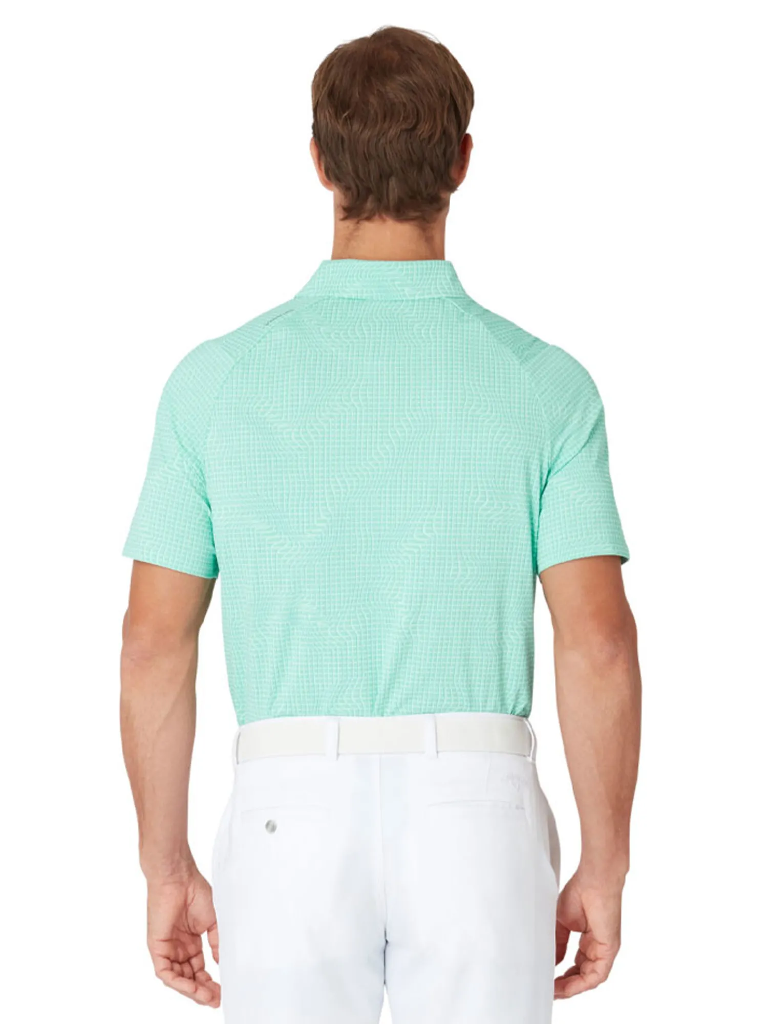 Callaway Shirts|Gingham Print Polo - Neptune Green