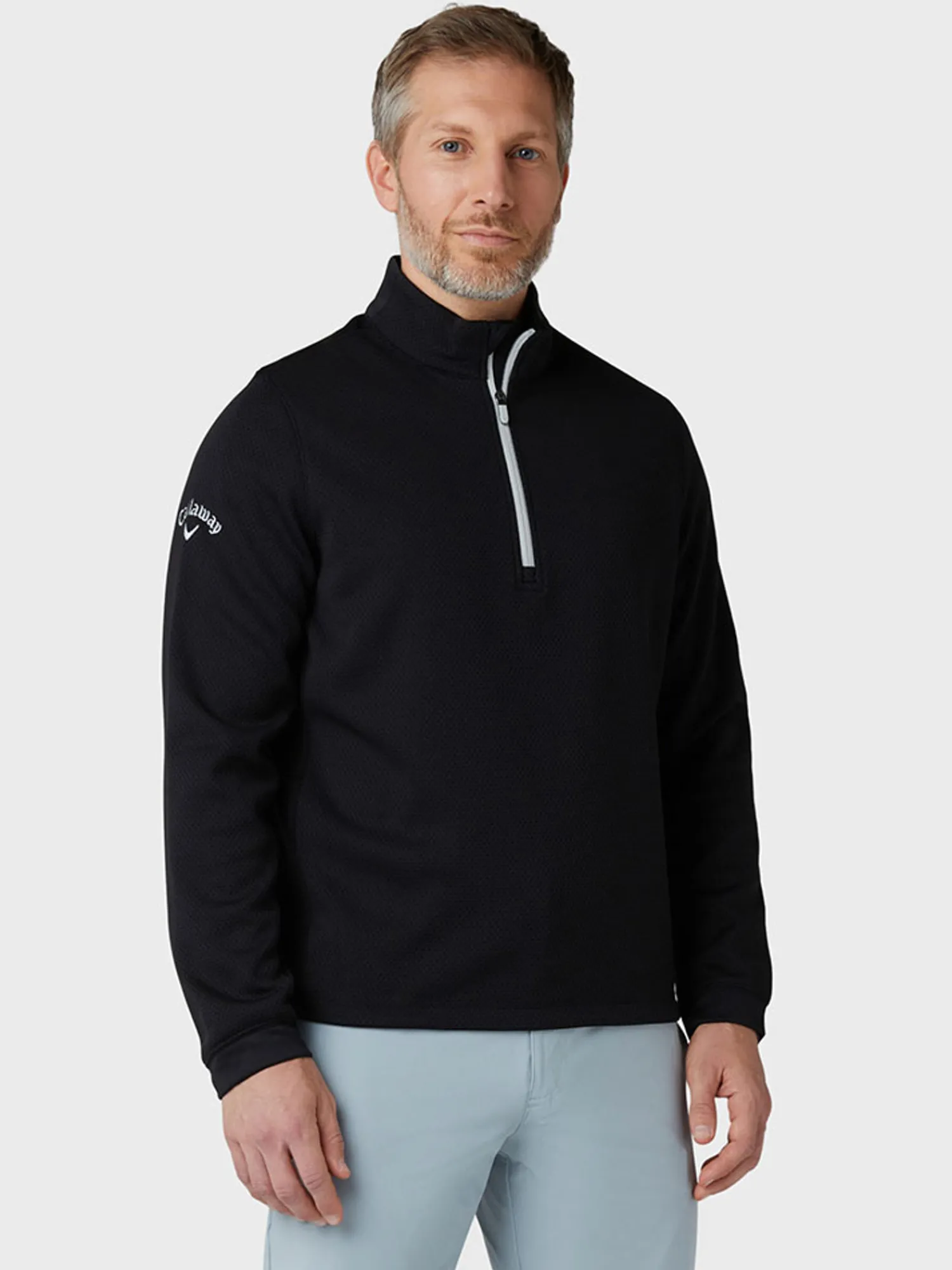 Callaway Jumpers|Hex Fleece 1/4 Zip Pullover - Caviar