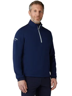Callaway Jumpers|Hex Fleece 1/4 Zip Pullover - Peacoat