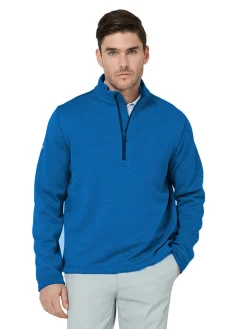 Callaway Jumpers|Hex Fleece 1/4 Zip Pullover - Galaxy Blue