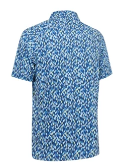 Callaway Shirts|Kaleidoscope Chev Polo - Peacoat