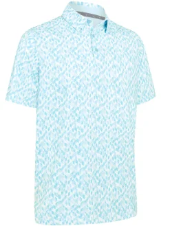 Callaway Shirts|Kaleidoscope Chev Polo - Arctic Paradise
