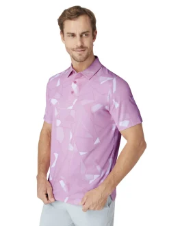 Callaway Shirts|Kick Flip Print Polo - Strawberry Pink
