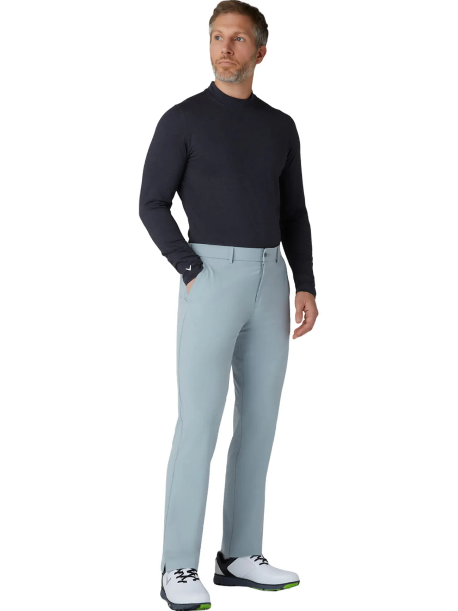 Callaway Base Layers|Men's Crew Neck Base Layer - Ebony Heather