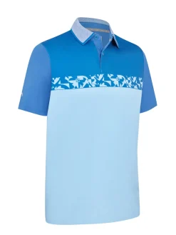 Callaway Shirts|Oxford Block Polo - Galaxy Blue