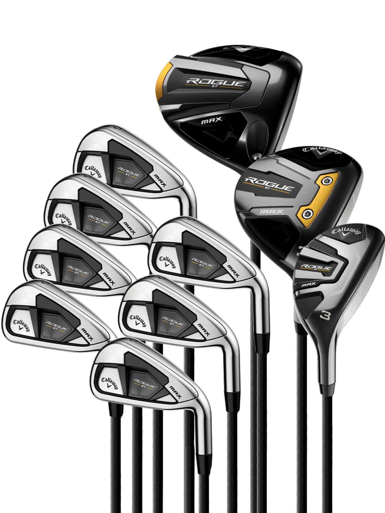 Callaway Packages|Rogue ST Max 24 10 Piece Set - Steel Shaft