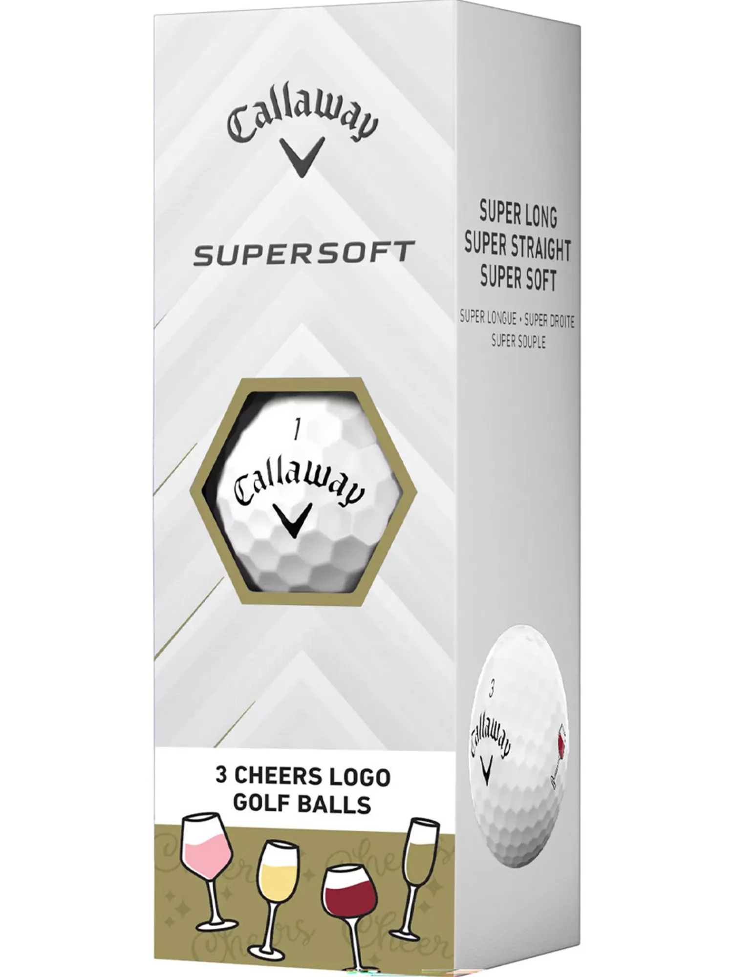 Callaway New Golf Balls|Novelty Golf Balls|Supersoft Cheers Golf Balls
