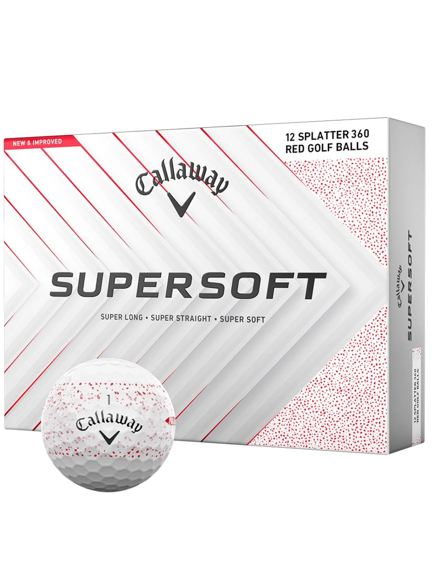 Callaway New Golf Balls|Supersoft Splatter 2025 Golf Balls