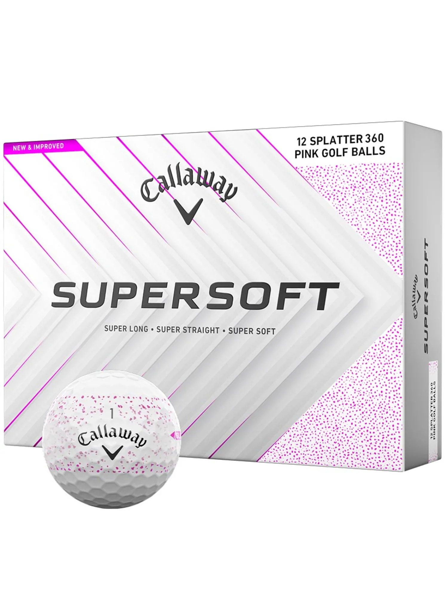 Callaway New Golf Balls|Supersoft Splatter 2025 Golf Balls