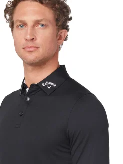 Callaway Shirts|SwingTech Long Sleeve Performance Polo - Caviar