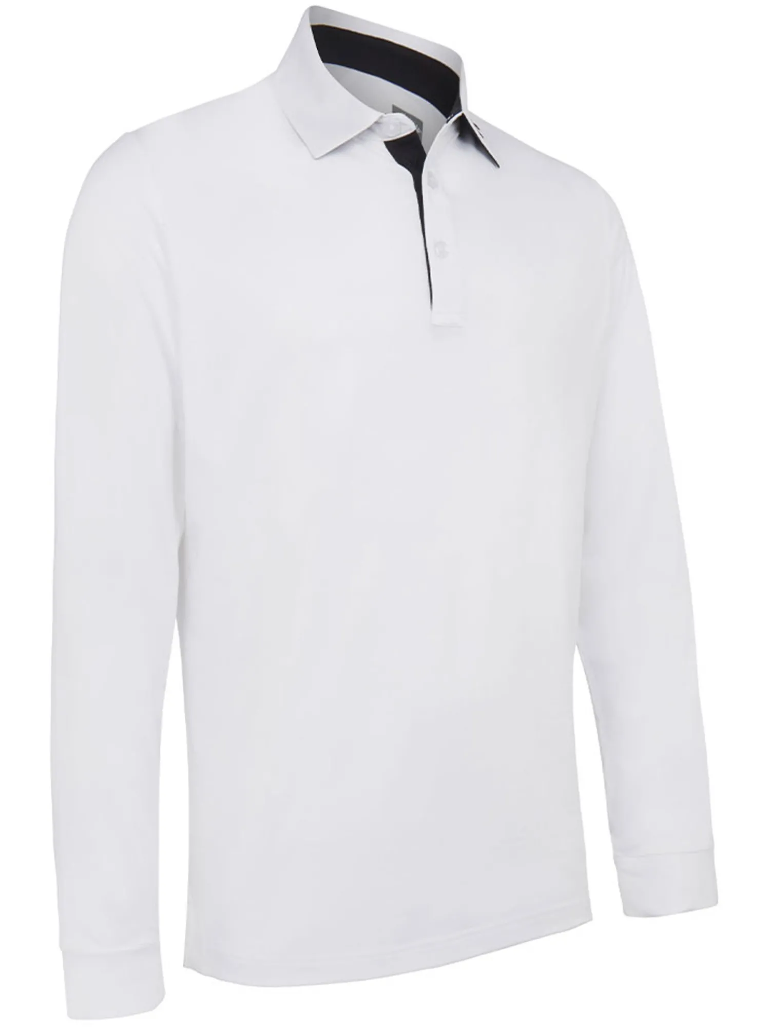 Callaway Shirts|SwingTech Long Sleeve Performance Polo - Bright White