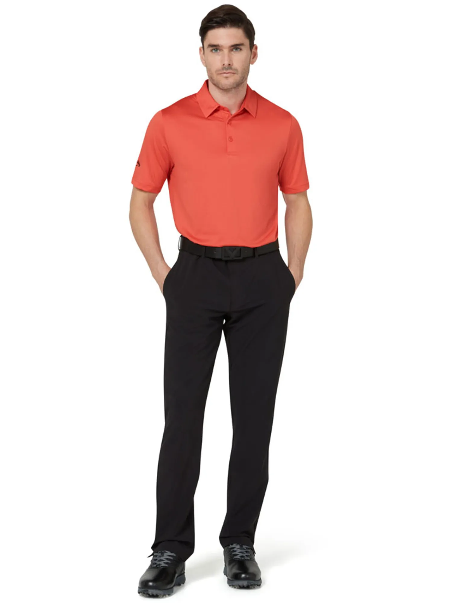 Callaway Clearance Clothing|SwingTech Solid Polo - Spiced Coral