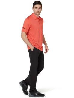 Callaway Clearance Clothing|SwingTech Solid Polo - Spiced Coral
