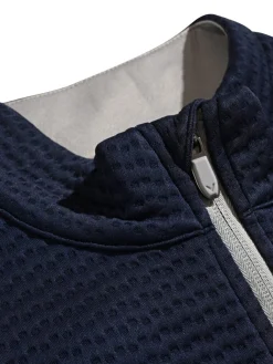 Callaway Jumpers|Textured 1/4-Zip Pullover - Peacoat