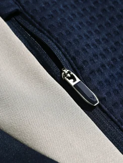 Callaway Jumpers|Textured 1/4-Zip Pullover - Peacoat