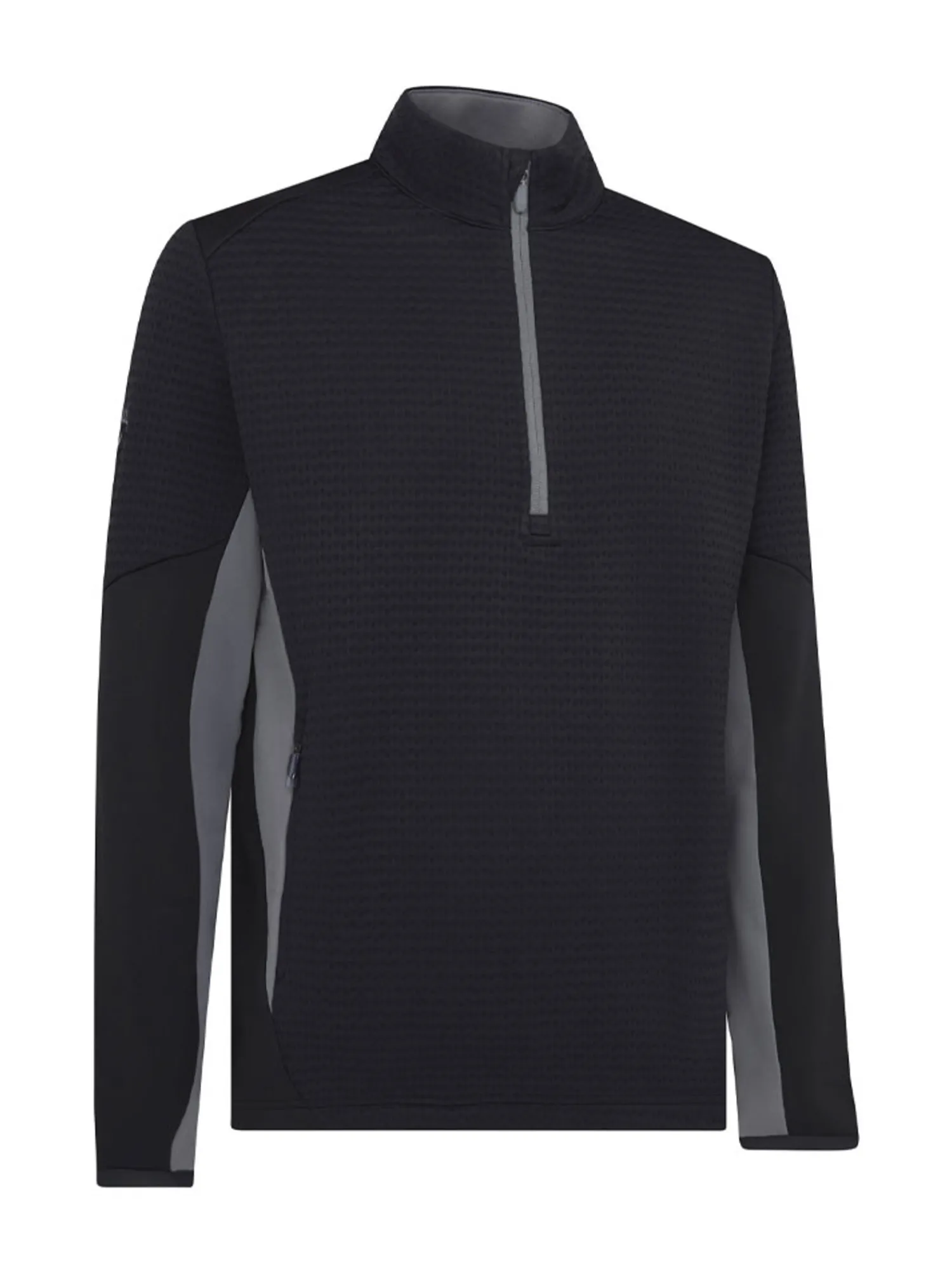 Callaway Jumpers|Textured 1/4-Zip Pullover - Caviar