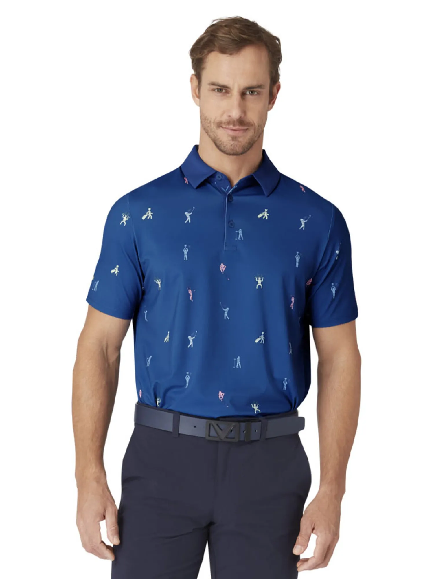 Callaway Shirts|Time Lapse Polo - Galaxy Blue
