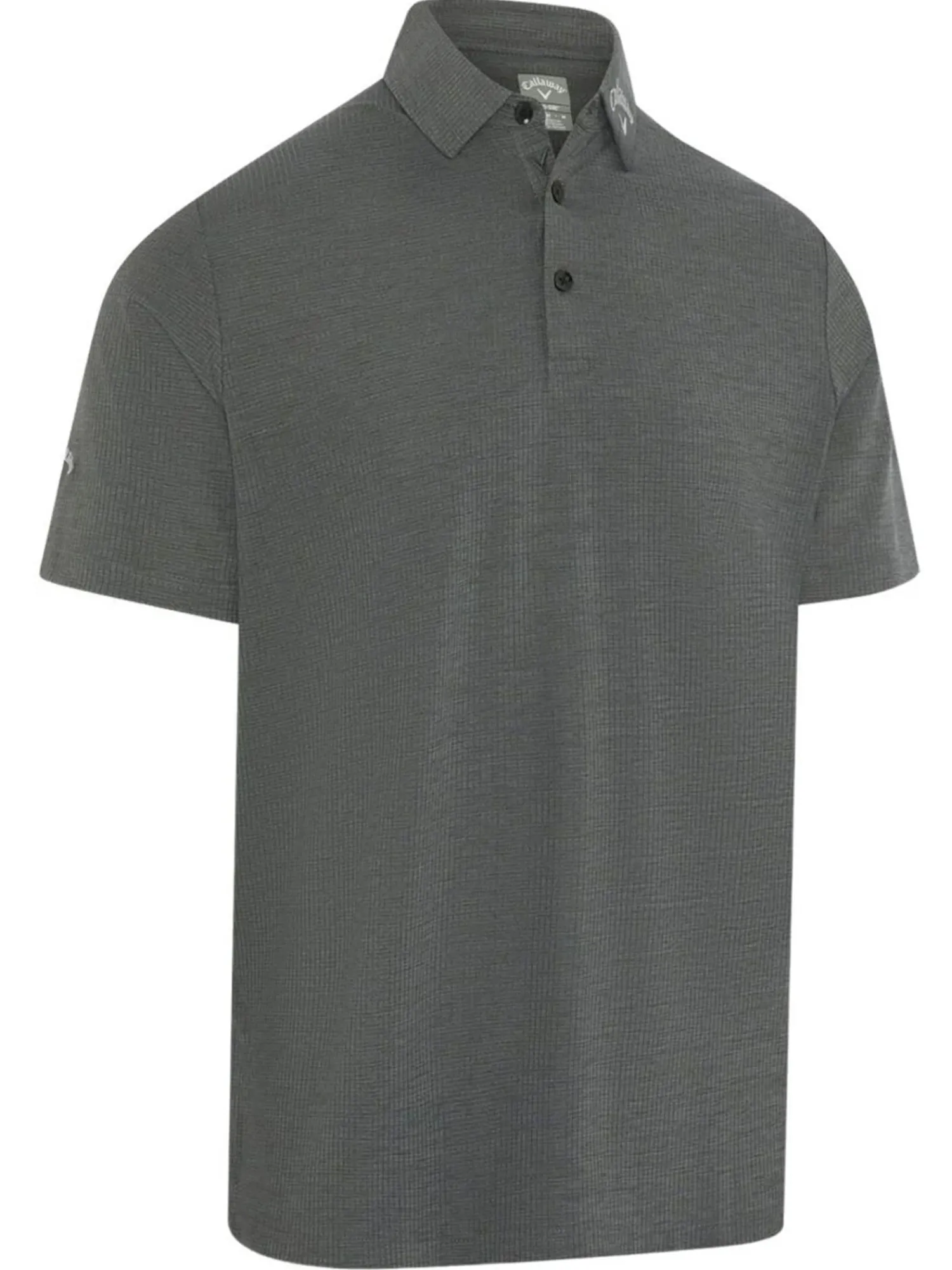 Callaway Shirts|Ventilated Classic Jacquard Golf Polo - Caviar
