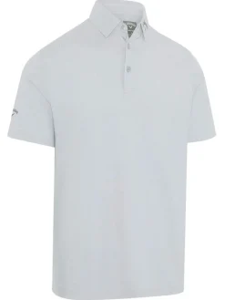 Callaway Shirts|Ventilated Classic Jacquard Golf Polo - Grey Dawn