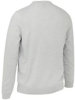 Callaway Jumpers|V-Neck Merino Sweater - Pearl Blue