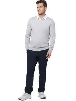 Callaway Jumpers|V-Neck Merino Sweater - Pearl Blue