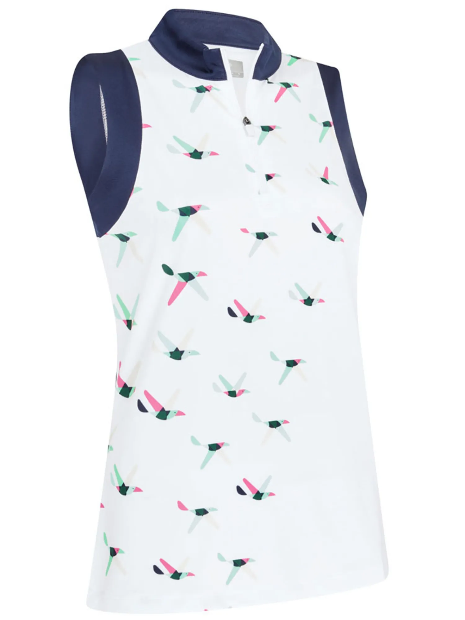 Callaway Shirts|Women's Birdie Sleeveless Polo - Brilliant White