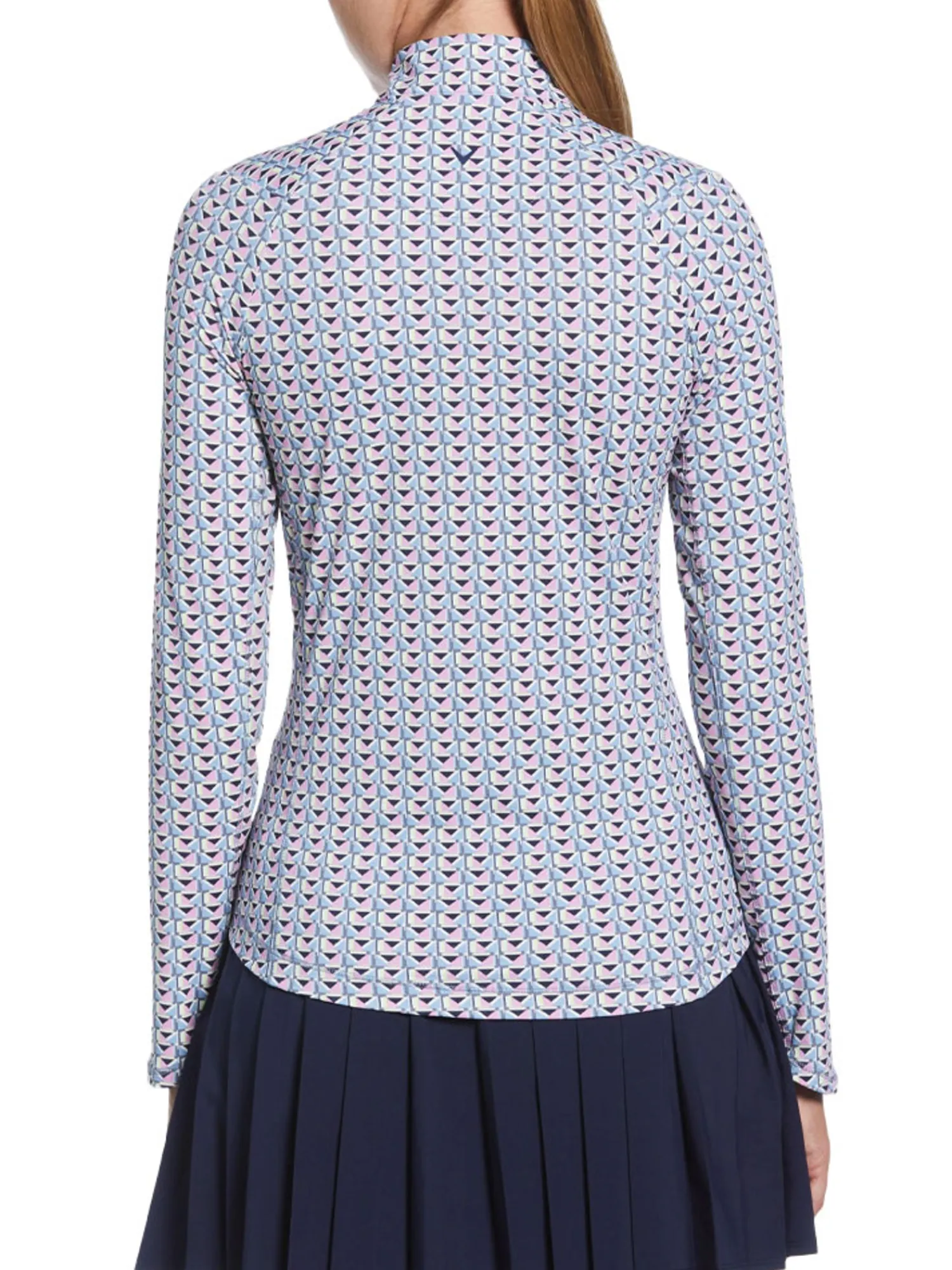 Callaway Shirts|Women's Chev Geo Sun Protection Top - Flint Stone